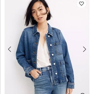 Madewell Denim Ashwood Chore Coat in Freemont Wash
